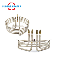Élément chauffant électrique en tube spiralé circulaire haute puissance personnalisé pour fours à pâtisserie et poêles à air chaud