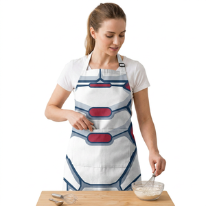 Tabliers de restaurant et de bar avec impression par sublimation intégrale sur le devant pour les professionnels, tabliers personnalisés avec logo par sublimation - Product Image 3