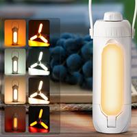 Lampe de camping LED portable rechargeable, lampe de secours extérieure, lampe torche à suspendre pour tente, étanche IPX4, batterie 4000mAh