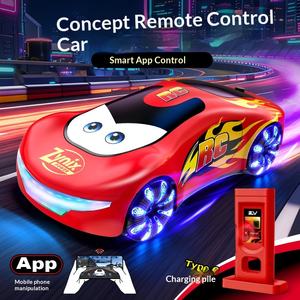 Nouvelle Arrivée Voiture Télécommandée EV à Énergie Nouvelle, Fonction Drift, Double Pulvérisation, Musique, Lumières de Course, Voiture Cascadeuse, Détection de Geste, 4 Canaux - Product Image 2