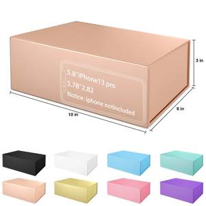 Kişiselleştirilmiş Hediyelik Eşya Logolu Sert Karton Gül Altın Renkli Lüks Manyetik Kapaklı Pembe Hediye Seti - Product Image 2