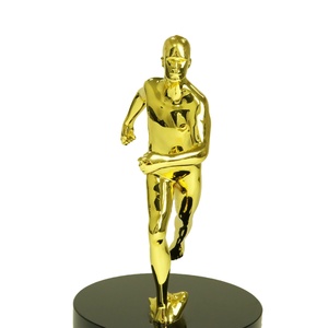 Gold Statue Man Indoor Metal Sportsman Sculpture Small Size Running Man Resin <strong>Figurine</strong> Awards Souvenir for Champion Cups - Product Image 2