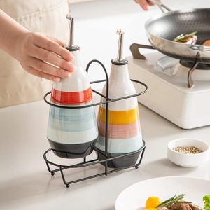 Distributeur d'huile et de <span class=keywords><strong>vinaigre</strong></span> en céramique blanche personnalisé avec fonction vapeur, design moderne pour le stockage des aliments dans la cuisine et le récipient à huile d'olive - Product Image 5