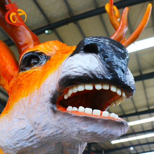 Décorations de Noël Zoo Parc Sculpture Réaliste Robot Taille Réelle animatronique renne Sika Cerf Animal Modèle À Vendre - Product Image 5
