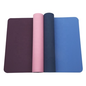 SANFAN Tapete Deportivo Personalizado de Alta Densidad de 2 Capas, Tapete de Yoga de 6 mm Antideslizante, Antidesgarros, Inodoro, Tapete de Gimnasio de TPE para Ejercicio - Product Image 1