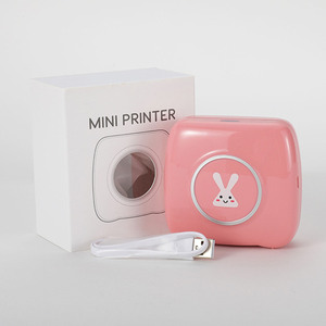 Mini <b>Printer</b> P20 Pink 58mm USB Interface Rechargeable Battery For Home Use - Product Image 1