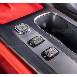 Autocollant intérieur incrusté de diamants pour bouton de commande central Xiaomi Su7, autocollant diamanté pour bouton de démarrage, accessoire de modification - Product Image 3