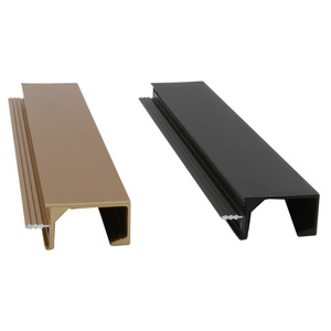 Manijas de gabinete ocultas en forma de G, minimalistas y modernas, tipo barra de aleación de aluminio, fácil instalación para gabinetes, armarios y cajones - Product Image 4