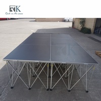Plateforme industrielle antidérapante pliable en aluminium pour scène extérieure, facile à installer, populaire et portable