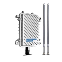 Passerelle LoRa solaire avec couverture 1KM, compatible 4G/2G, prise en charge de 200 nœuds, contrôleur central IP65 pour éclairage public