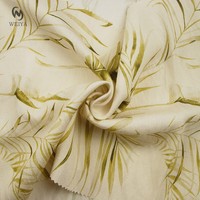 Blouse et pantalon tissés pour femme, légers, en tissu imprimé numérique Hawaï 80 % rayonne 20 % nylon, pour robe d'été
