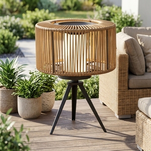 Lampada Solare a LED in Alluminio per Esterni, Giardino, Patio, Terrazza, Tavolo, Dimmerabile 5W IP54 - Product Image 1