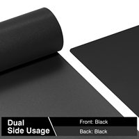 Tapis de bureau en cuir PU double face noir tapis de souris protecteur de buvard de bureau étanche pour clavier et tapis de souris