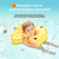 Équipement de jeu aquatique gonflable pour bébé, bouée de natation sous les bras, design portable et réglable en EPE