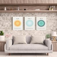 HAOWAI-Affiche d'art mural de Noël avec traîneau imprimé d'art sur toile, décoration d'intérieur, décoration murale
