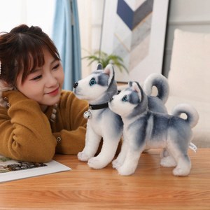 Simulazione Husky <span class=keywords><strong>Dog</strong></span> peluche giocattolo barboncino Bichon Frise Pug <span class=keywords><strong>Chihuahua</strong></span> Shiba Inu Bull Terrier imbottito bambola di animali cuscino per bambini regalo - Product Image 3