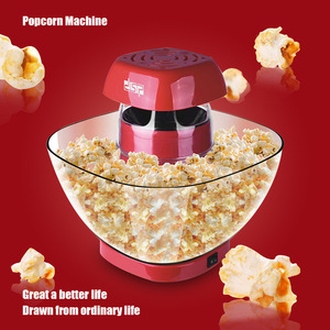 Máquina de palomitas de maíz Dsp, máquina eléctrica automática para hacer aperitivos para el hogar, roja y blanca - Product Image 1