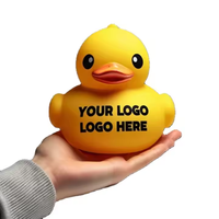 Canards en caoutchouc jaune personnalisés promotionnels PVC jouets de bain flottants pour bébés fonction sonore pour salle de bain ou cadeau de vacances sûr bon