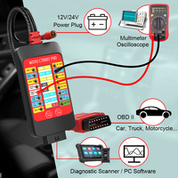 Nuevo Lector de Códigos OBD2 WOYO CTB007 PRO, Caja de Conexión Digital de 16 Pines con Pantalla LCD VRMS, Datos de 12V, USB, Herramienta de Diagnóstico Automotriz para Pruebas de ECU