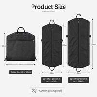 Sac de Voyage Pliable pour Hommes en Nylon Oxford et Cuir PU avec Coutures Contrastées, Ouverture Complète, Service Tout-en-un pour Marques