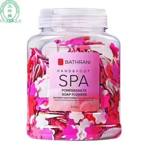 220g bath petal flower confetti with essential oil different colors of flower soap