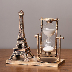 Minuteur sablier Tour Eiffel en plastique, ornement décoratif, cadeau pour anniversaire, étudiants, garçons, filles - Product Image 1