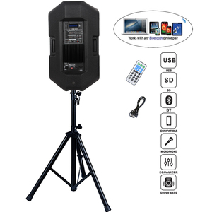 1000W 15 "Loa Siêu Trầm Di Động Bt PA Hệ Thống Loa Âm Thanh Hộp Ngoài Trời FM + Echo + Mic Karaoke Set Bocina Parlante Karaoke Bộ - Product Image 6