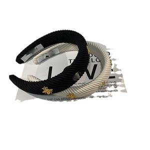 طوق شعر نسائي بتصميم جديد على شكل نحلة مع تاج عالي، ربطة شعر إسفنجية بتصميم جنية صغيرة لغسل الوجه في الصيف، مشبك شعر - Product Image 5