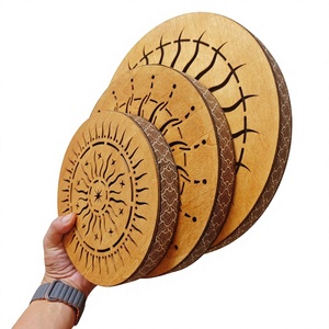 Tambour en bois de 20/25/30 cm pour la vente en gros – Magnifique instrument imitant les sons du courant d'eau pour la musique de concert, l'accompagnement et la guérison sonore - Product Image 2