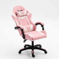 Chaise de jeu de course à dossier haut avec support lombaire et appui-tête, chaise d'ordinateur pivotante, logo personnalisé