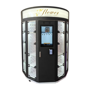 2025 tốt nhất hoàn toàn tự động hoa tươi tủ lạnh Dispenser Euro cửa hàng thẻ tín dụng đồng xu Máy bán hàng tự động SDK màn hình cảm ứng máy nén - Product Image 3