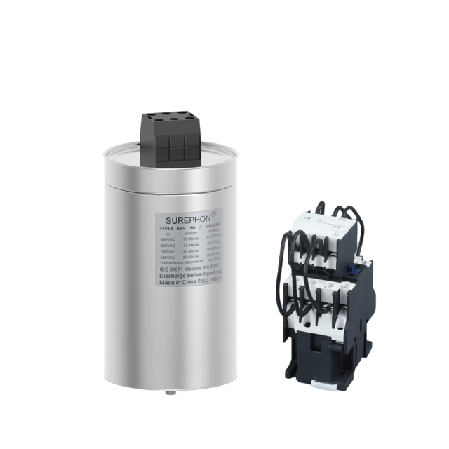 Power Factor Correction Set capacitor with AC contactor combo