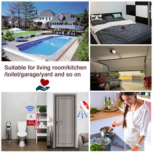 Pantalla de llamada de enfermera inalámbrica, sistema de alarma de luz de pasillo, campana de emergencia para pacientes, anuncios de voz remotos en español e inglés - Product Image 3