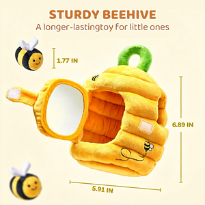 SHINEPEP Juego de Juguetes de Peluche de Colmena, Animales de Peluche Suaves, Juguetes Educativos Montessori para la Educación Temprana de los Niños - Product Image 5