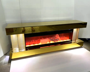 <span class=keywords><strong>Mueble</strong></span> de <span class=keywords><strong>TV</strong></span> con espejo de madera MDF de lujo, soportes de <span class=keywords><strong>TV</strong></span> con decoración de chimenea, llamas multicolores y altavoz de diente azul, muebles, Unidad de <span class=keywords><strong>TV</strong></span> - Product Image 2