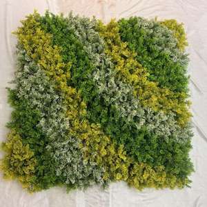 Panneaux de buis artificiels en plastique concave-convexe protégés contre les UV, toile de fond pour <span class=keywords><strong>haie</strong></span> de mariage intérieure et extérieure. - Product Image 6