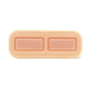 Essentiels pour la maison et la cuisine : Moules de congélation en silicone de qualité alimentaire réutilisables à 2 compartiments, à démoulage facile, avec couvercle, pour la conservation des aliments (type Super Cubes) - Product Image 5