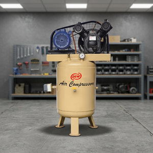 Compresseur d'air DEW, type à piston, alimenté en courant alternatif 380V, utilisation industrielle stationnaire, refroidissement par air, modèle lubrifié - Product Image 2