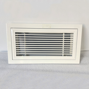 Type articulé cadre en acier de <span class=keywords><strong>porte</strong></span> architecturale de <span class=keywords><strong>grille</strong></span> de <span class=keywords><strong>ventilation</strong></span> pour l'application d'air de retour dans les immeubles de bureaux commerciaux - Product Image 6