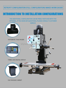 CE chứng nhận đa chức năng dọc 1500W Máy khoan máy Max. <span class=keywords><strong>Drilling</strong></span> 46mm cuối phay Công suất 32mm Mặt phay 83mm - Product Image 2