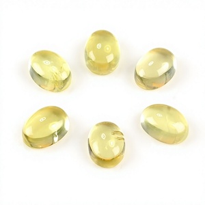 Nuevo Cabujón de Cuarzo Amarillo Limón Natural de 10x14mm y 3mm de Grosor, Calibrado, Forma Ovalada Lisa, para Joyería - Product Image 1