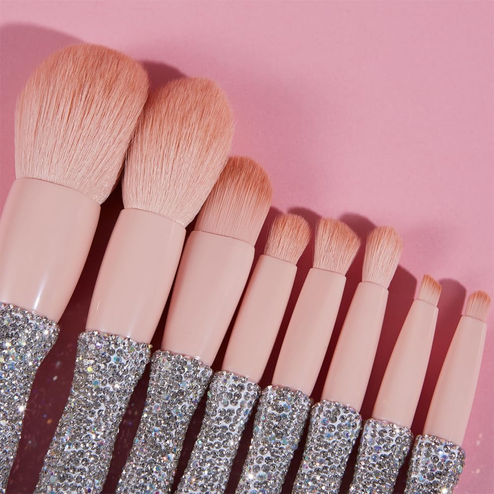 makeup brush set badazzled