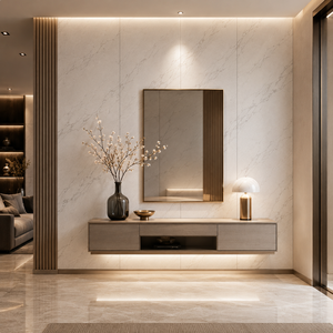 Paneles Decorativos para TV con Revestimiento de Madera UV y Cristal de Carbono, Losas de Piedra <span class=keywords><strong>Pandora</strong></span> con Aspecto de Mármol, Núcleo de Madera Mixta, Estilo Moderno Clásico Europeo - Product Image 3