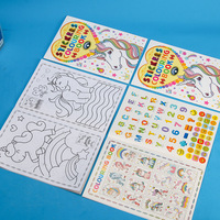 Neues Bestseller A5 Cartoon-Malbuch für Kinder mit Satte Farben, 3D-Bilderbuch zum Ausmalen und Zeichnen