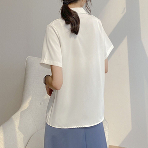 <span class=keywords><strong>Chemise</strong></span> Vintage coupe ample pour <span class=keywords><strong>femme</strong></span> avec boutons - Product Image 2