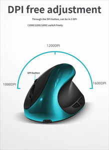 3 DPI Relieves Wrist Pain Portable Vertical Charging Ergonomic Wireless <b>Mouse</b> for Laptop - Product Image 4