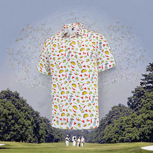 Polo pour homme imprimé à manches courtes, col rabattu, décontracté, pour le golf, OEM ODM, polo personnalisé - Product Image 3