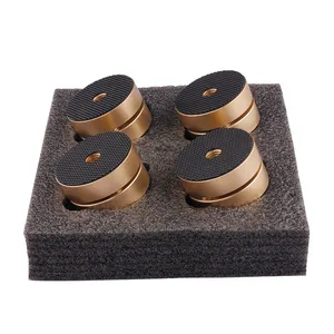 Stainless Steel Shock Absorber Footer CD Amplifier Ceramic Balls Aluminum HiFi Spike Speaker Pad Stand Isolation Feet