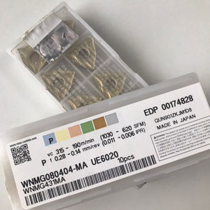 Insertos de Torneado Cuadrados de Carburo de Tungsteno CNC WNMG080404-MA UE6020, Tamaño de Cuchilla de 32 mm, Herramientas de Máquina CNC, Soporte OEM Personalizable - Product Image 2