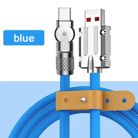 Câble de charge USB C flexible 5A 1M/2M/3M en silicone Type C pour téléphone Android et appareil de jeu